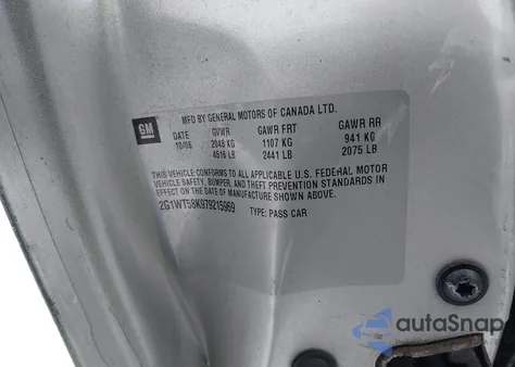 2007 Chevrolet Impala Ls z USA, uszkodzony, nr VIN 2G1WB58N079334992